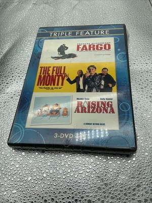 Fargo The Full Monty Raising Arizona 3 Disc DVD Thriller Comedy Drama Films NEW