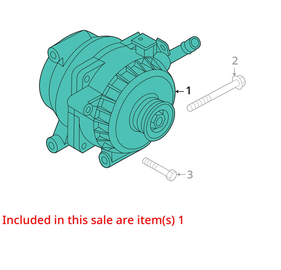 Alternator VIN D 8th Digit Hybrid ID 373902G900 Fits 11-16 OPTIMA 793016 - Image 3 of 4