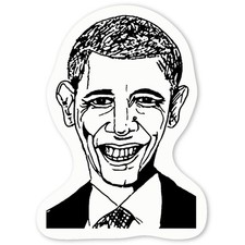Aufkleber Sticker "Barack Obama" (DW008829)