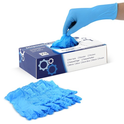 Kids Disposable Nitrile Gloves for 4-10 Years, Suitable for Gardening, Cookin...