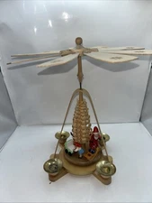 Richard Glaesser Pyramid, Santa with Toys & Tree