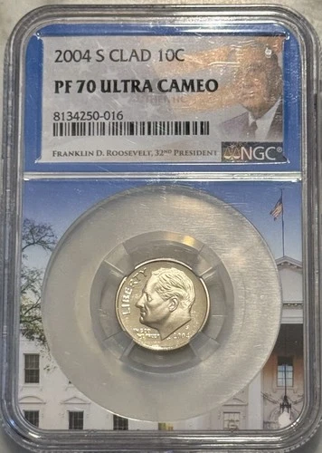 2004-S Roosevelt Dime NGC PF70 Ultra Cameo