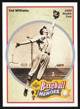 1992 Upper Deck Baseball Heroes Ted Williams Ted Williams #28 Boston Red Sox