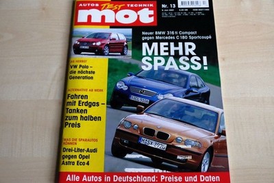 2) MOT 13/2001 - Mercedes C 180 Sportcoupe mit  - Chevrolet Corvette Cabrio mit