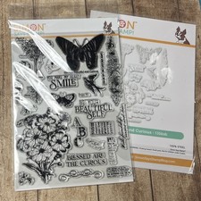 Simon Says Stamp Beautiful and Curious Clear Stamp Set and Matching Dies New