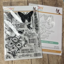 Simon Says Stamp Beautiful and Curious Clear Stamp Set and Matching Dies~~New