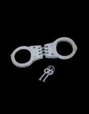 Silver Chrome I metal handcuffs I Adjustable I with 2 keys I Vintage maxi seruce