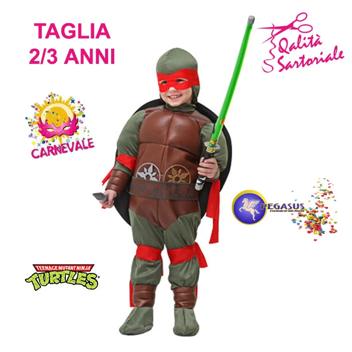 Rubies Costume Tartaruga Ninja Michelangelo Per Ragazzi - Taglia L (12-14 Anni) Con Tuta E Guscio