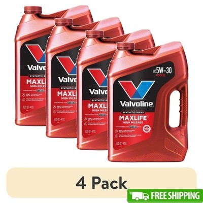 High Mileage 5W30 Synthetic Oil Engine Protection Fuel Economy Seal Conditioners
