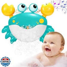 Crab Baby Bath Toys, Crab Bubble Bath Machine, Automatic Bath Toy Blows Bubbl