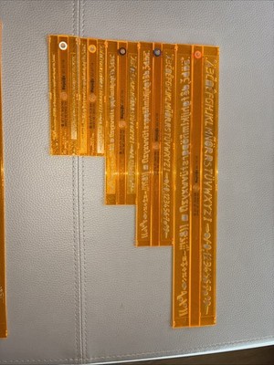 Konvolut von Rotring Schriftschablonen von 1,0 bis 0,25   DIN 6776