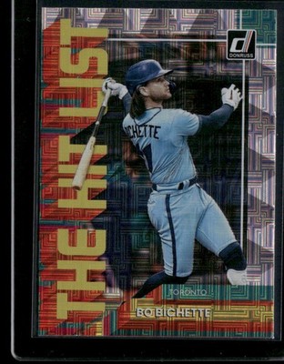 2022 Donruss Bo Bichette #THL-5 The Hit List Vector