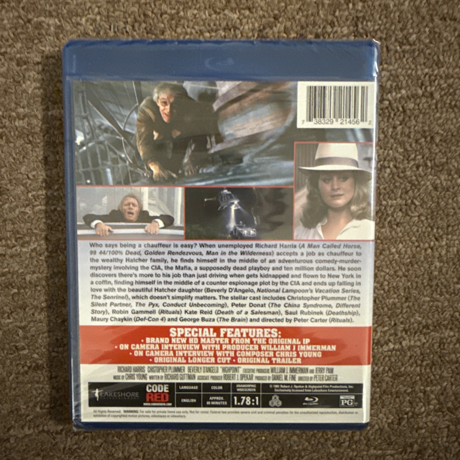 HighPoint (Code Red Blu-ray, 1982) Richard Harris Rare OOP New Sealed