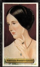 Tobacco Card, Wix, Kensitas, BUILDERS OF EMPIRE, 1937,Baroness Burdett-Coutts,#3