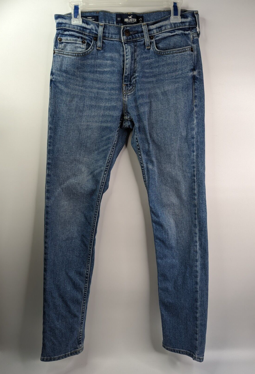 Hollister Skinny Epic Flex Jeans Mens Size 29x32 Stretch Denim Blue