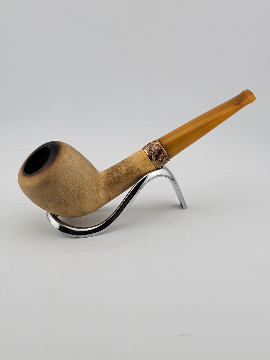 1890年代　ビンテージベルギーのパイプ アンティーク 古着 Rare Antique Collectible 19th Century Clay Pipe Circa 1890s W