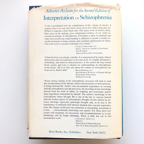 Interpretation of Schizophrenia by Silvano Arieti 1974 2nd Edition hardcover - Picture 4 of 6