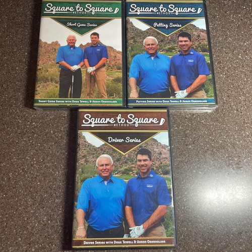 Square to Square Method Golf Instruction 3 DVD Set - 2 Sealed & 1 ...