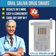 14 Panel Drug Test Saliva Swabs FEN & ALC - Ovus Medical - FAST SHIPPING
