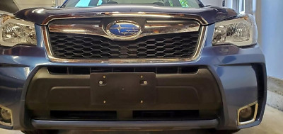 Round Bumper Holes License Plate Holder Bracket for Subaru B9 Tribeca 2006 2007
