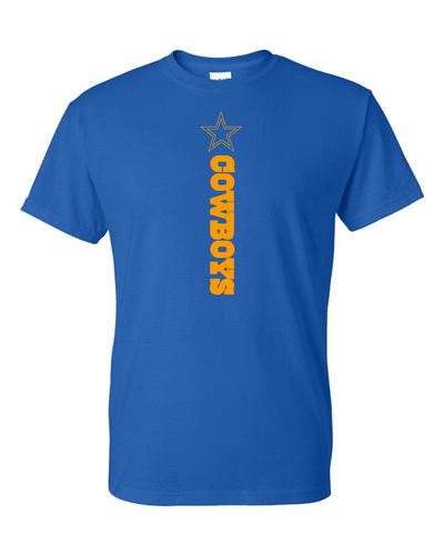 Dallas Cowboys Vertical Design - All Colors + Sizes S-5XL & Youth Kids - Picture 12 of 12