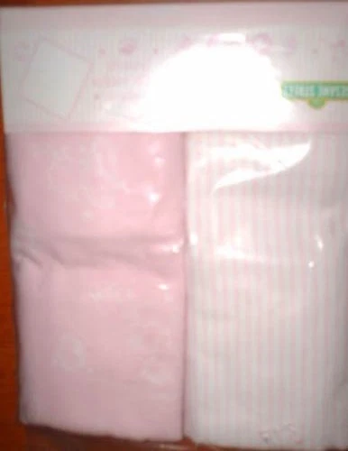 Vintage Infant Baby Girls 2 SESAME STREET Flannel Soft Receiving Blankets HTF Foto 4 de 4