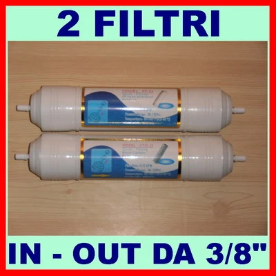 1 KIT FILTRI x2 FILTRI DEPURATORE ACQUA PURIFICATORE AD OSMOSI INVERSA MOD. 320