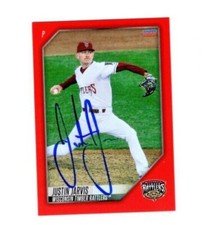 Justin Jarvis signed autographed 2022 Wisconsin Timber Rattlers baseball card b
