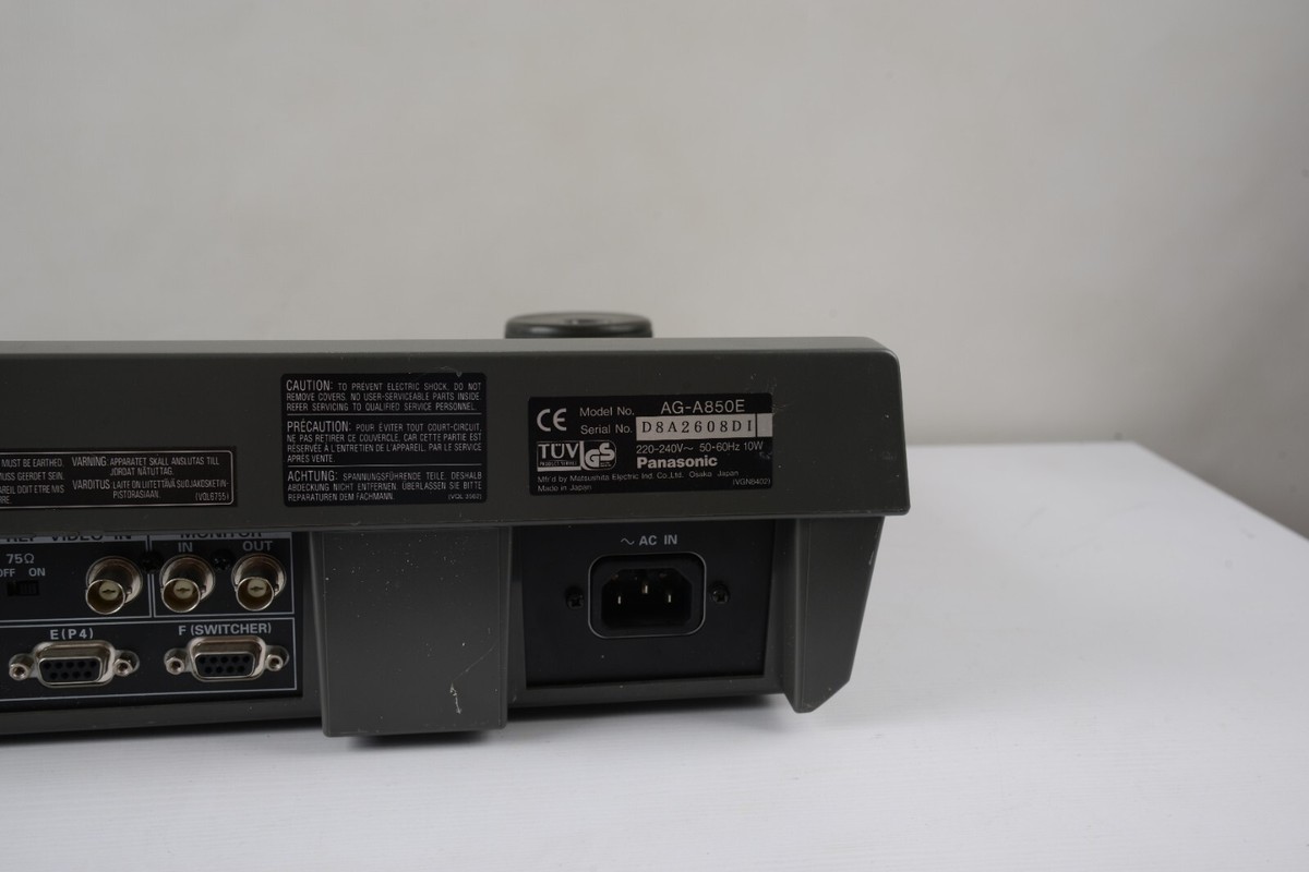 PANASONIC AG A850 DIGITAL DISPLAY MULTI EVENT Video EDITING