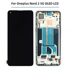 OLED Touch Screen Digitizer Assembly with Frame For Oneplus Nord 2 5G Repair EUS