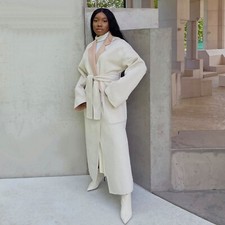 Ted Baker Double Faced Anahh Wool Oversized Coat Long Smart Dress 10 - 12 £350