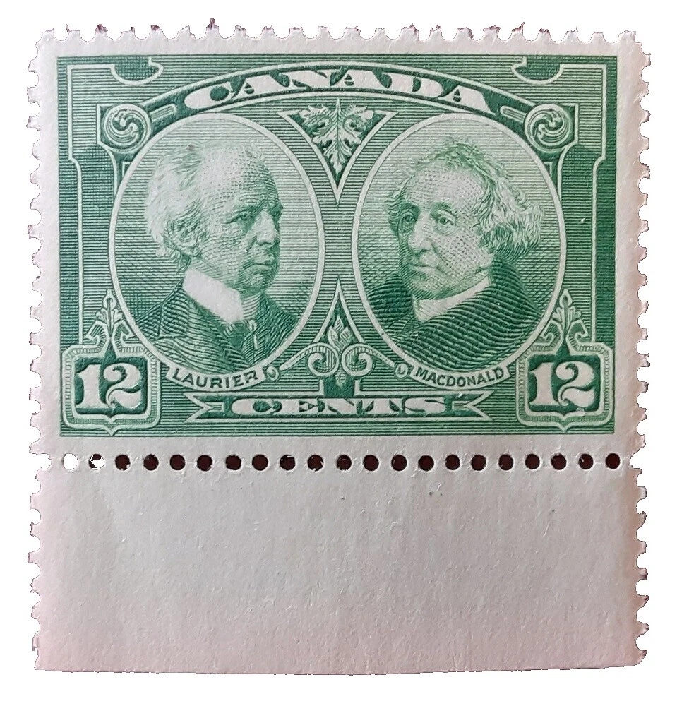 En excelente estado nunca abisagrado/estampillada sin montar o nunca montada figuras históricas estampillas de Canadá