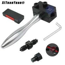 Brake Line Double Flaring Tool Kit Detachable Hand Held Tube Flare Tool Set