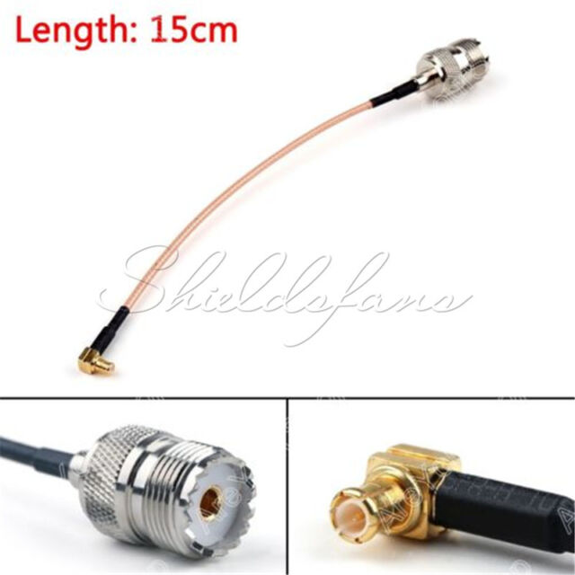15cm Cable MCX Male Plug Right Angle To SO239 UHF Female Jack RG316 6in Pigtail 15cm Cable MCX Male Plug Right Angle To SO239 UHF Female Jack RG316 6in Pigtail