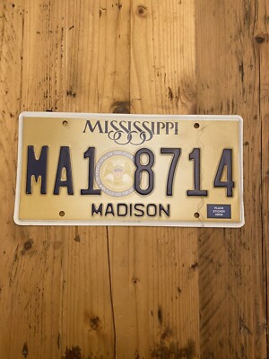 Oldtimer Mississippi In God We Trust US Auto Nummernschild MA1 8714