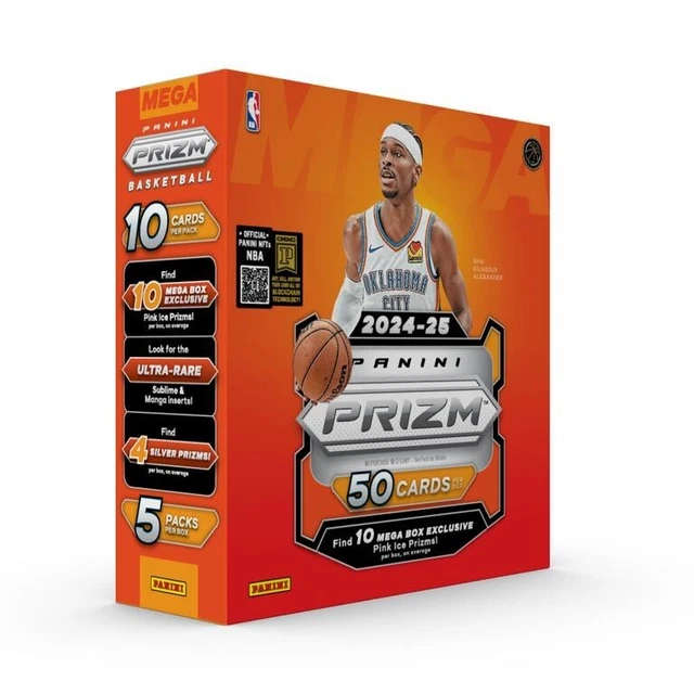 2024-25 Panini Prizm NBA Basketball Mega Box Factory Sealed | Pink Ice ELAZ