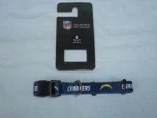 LOS ANGELES CHARGERS 9"- 14" long DOG/PET COLLAR  size Small 5/8" wide NWT Sparo