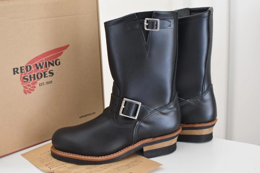 Red Wing 2268 Engineer Boots Black Leather Us6.5 With Box Men'