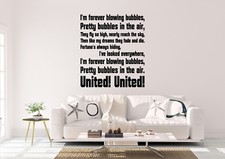 West Ham United FC Bubbles Inspired Design Football Wall Art Decal Vinyl Sticker