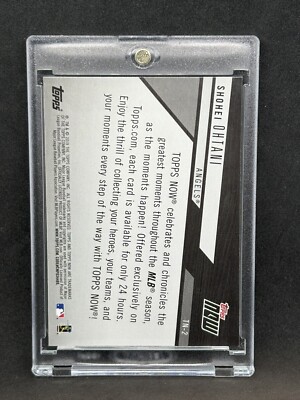 Shohei Ohtani RARE ROOKIE RC INVESTMENT CARD TOPPS NOW ANGELS ROY