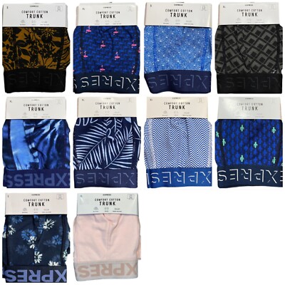 NWT EXPRESS Comfort Cotton Trunk Underwear Sz S-M-L-XL