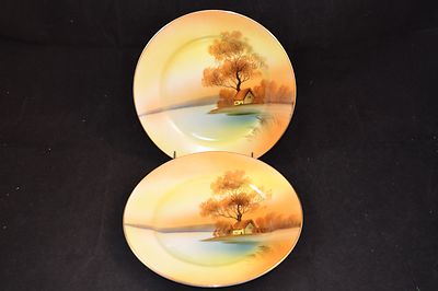 Noritake Red Mark Tree In Meadow Set of 2 Salad Plates 7 5/8''