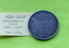 1820 aUNC Silver HALF CROWN Coin King George IV (1820-1830) 14.15 grams ESC625