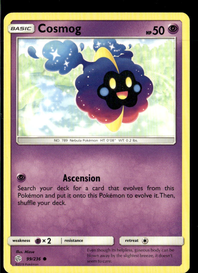 Pokemon Cosmog 99/236 Cosmic Eclipse Non Holo Common  2 Card Lot