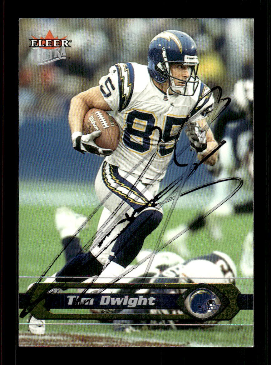 2002 Ultra #91 Tim Dwight HAND SIGNED AUTO