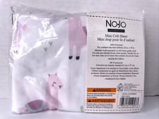 New Nojo Bedding Pink Llama Unisex Nursery Crib Sheet 24x38  