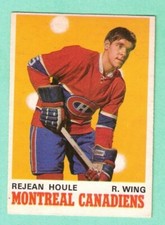 (1) REJEAN HOULE 1970-71 O-PEE-CHEE # 174 CANADIENS ROOKIE EX/EX+ CARD (L2413)