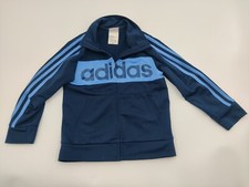 BOYS ADIDAS ZIP FRONT TRACK JACKET   SIZE 5