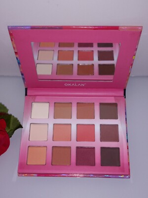 One eyeshadow palette Pink Memory ll Okalan 12-color eyeshow palette New