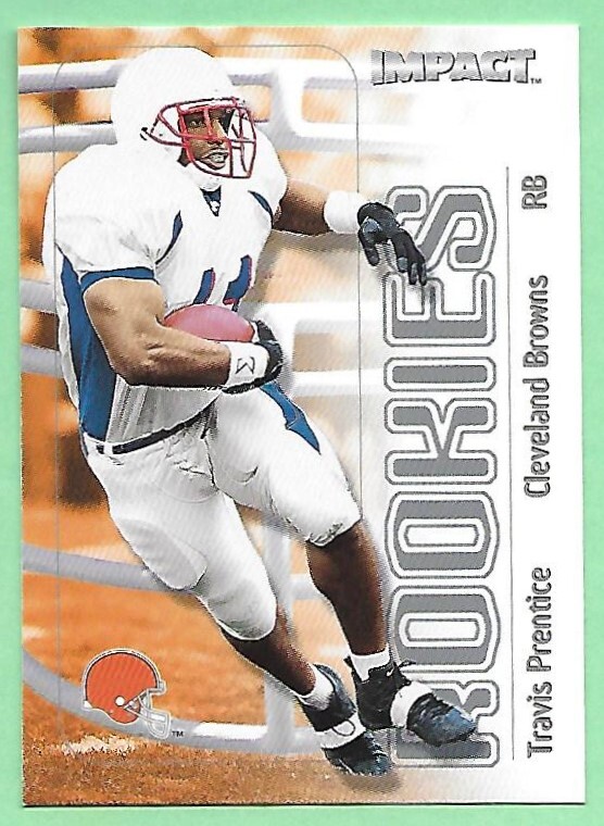 2000 Impact Rookies Football Travis Prentice RC #36 Cleveland Browns👍